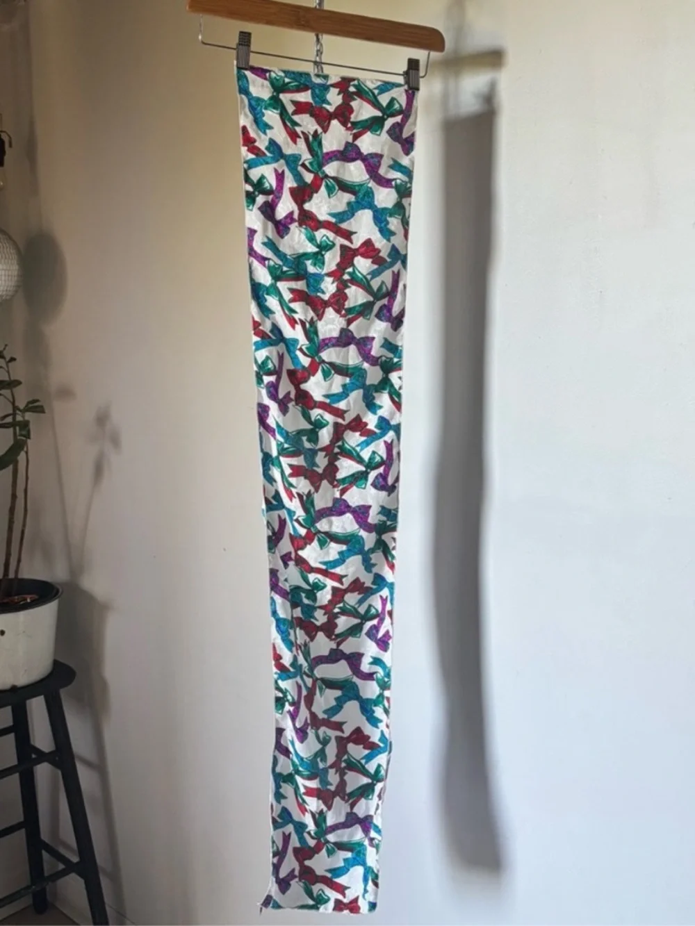 American Vintage Jan Original - Colorful Bow Print Scarf